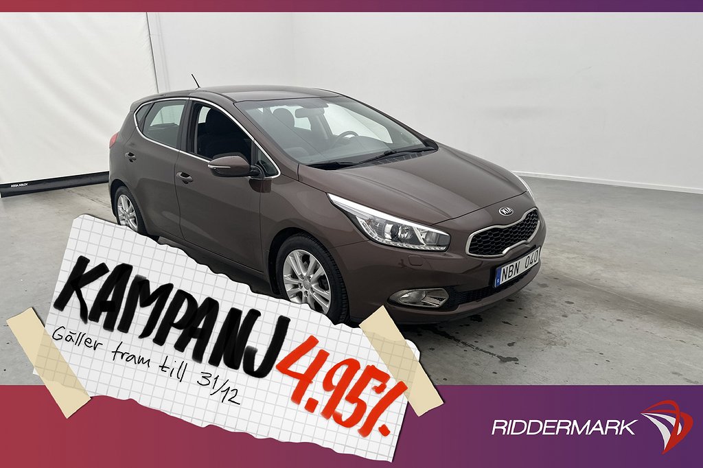 Kia Cee´d 1.6 128hk Sensorer Rattvärme Farthålla 4,95% Ränta