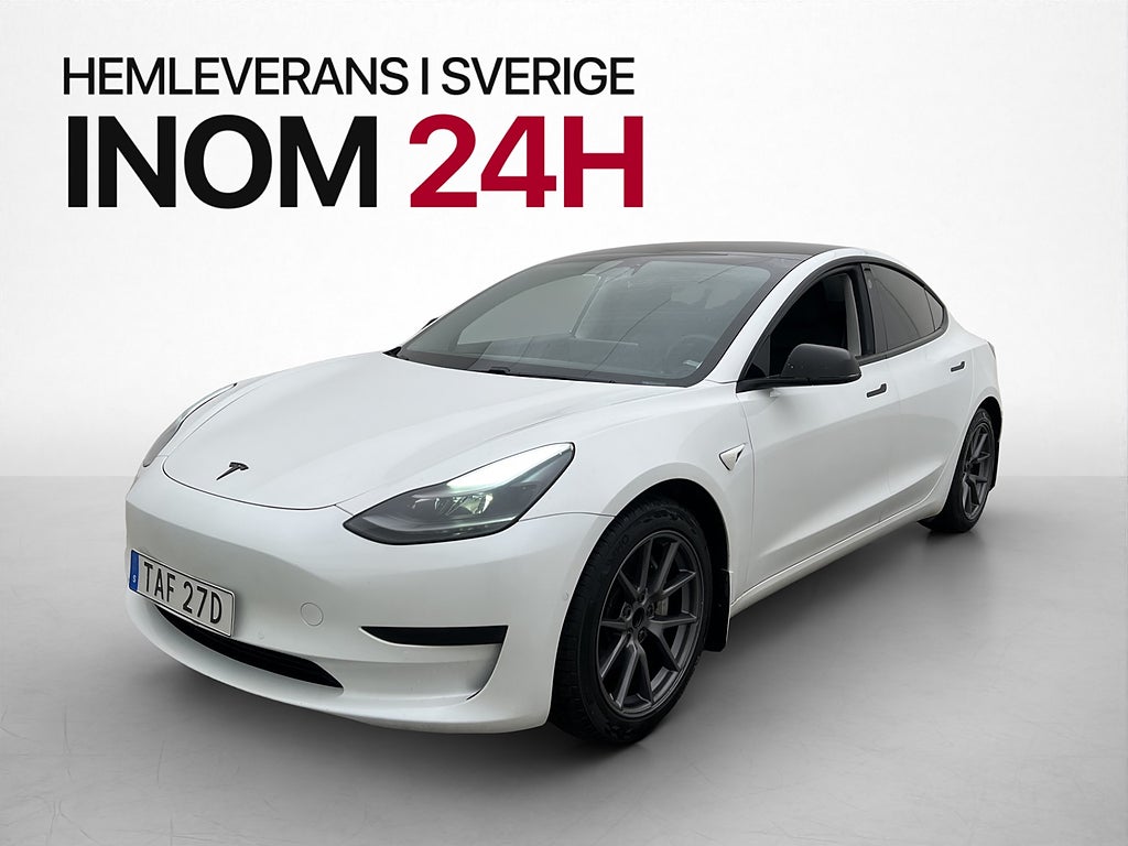 Tesla Model 3 Standard Range 325hk Drag Pano Kamera AP Skinn