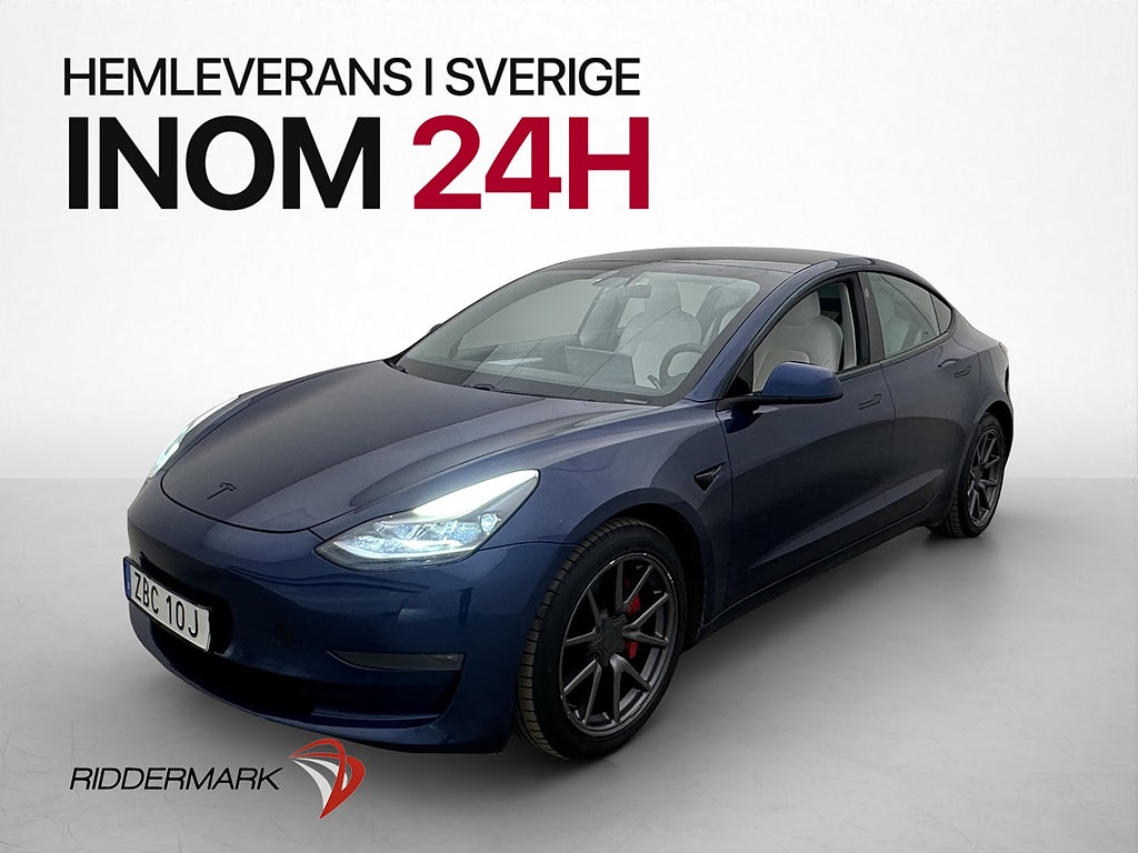Tesla Model 3 Long Range AWD 440hk Kamera Autopilot Pano