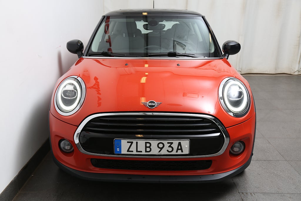 MINI Cooper 3-dörrars 136hk Aut Panorama Motorvärmare 2021