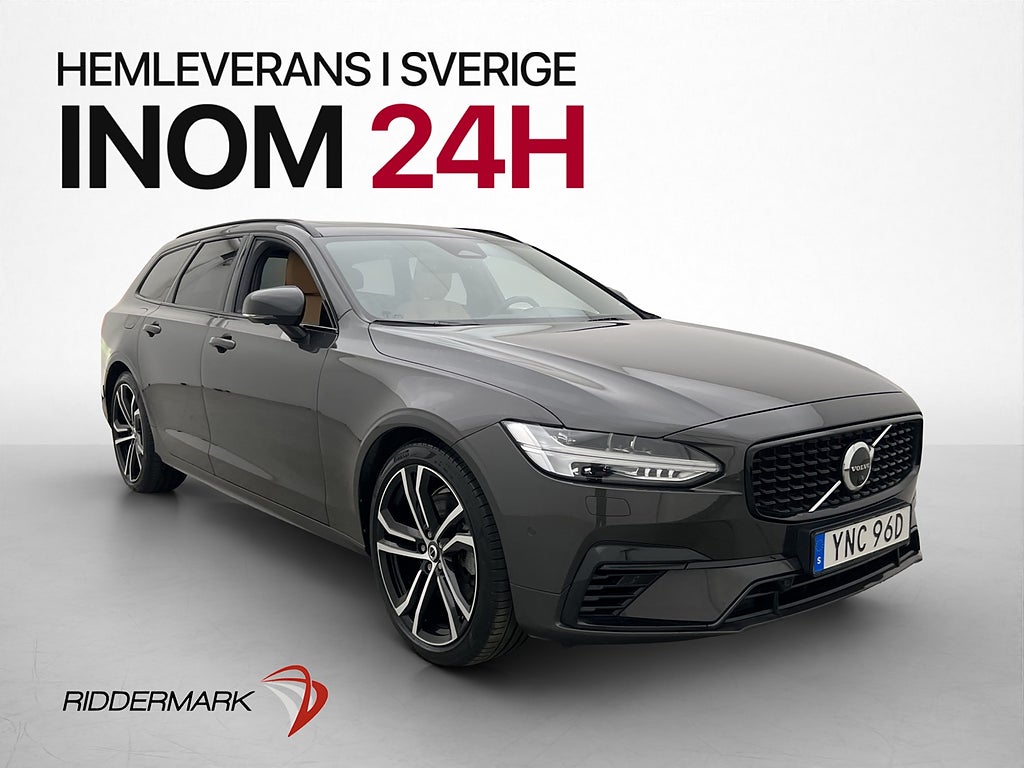 Volvo V90 T8 AWD Ultimate Drag Värm Pano B&W 360° Skinn MOMS