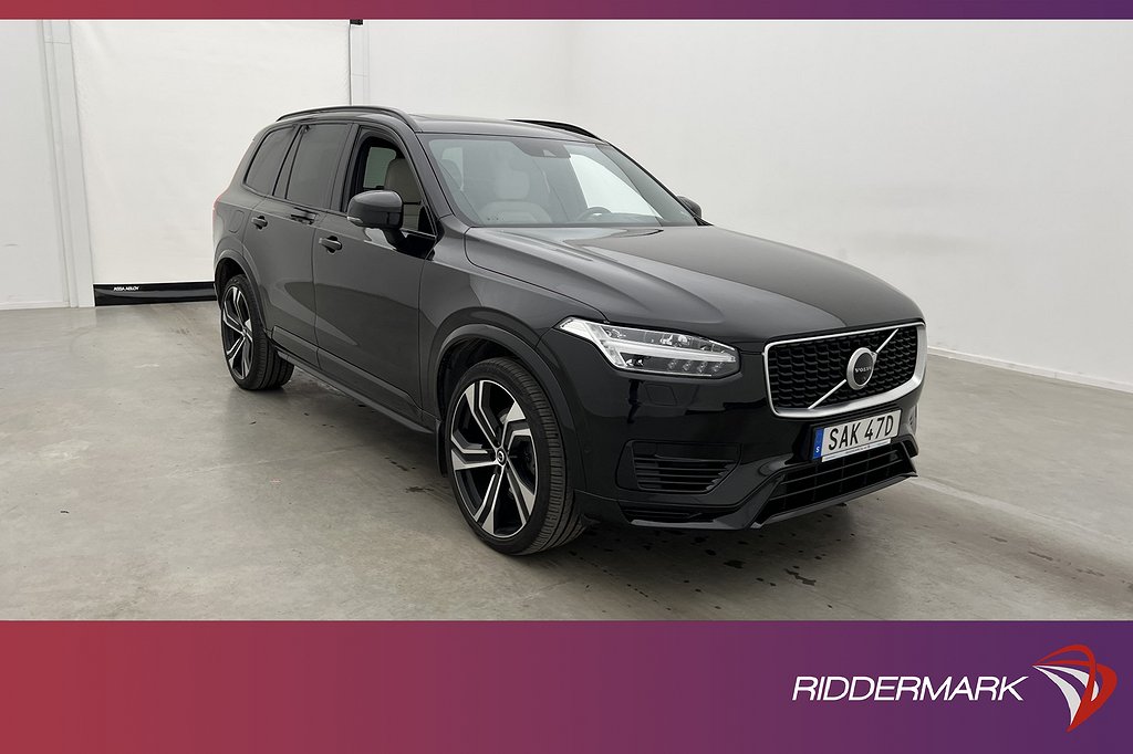 Volvo XC90 Recharge T8 R-Design 7-Sits Luft Pano B&W HUD 360