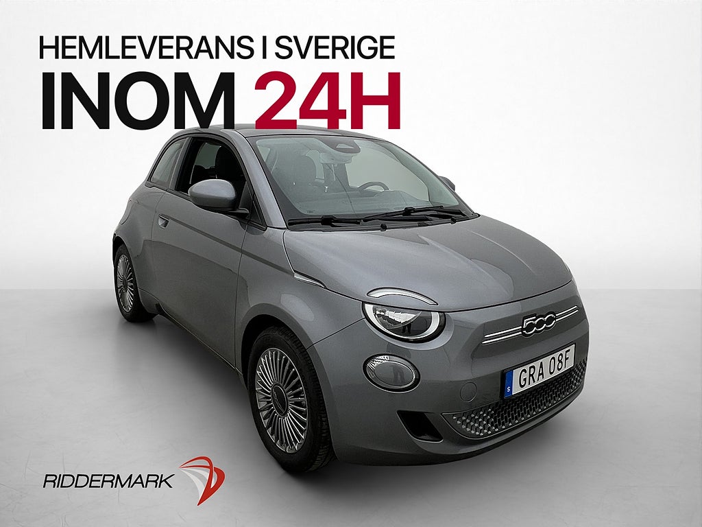 Fiat 500 e 42 kWh118hk ICON Kamera Pano  Bluetooth Navi