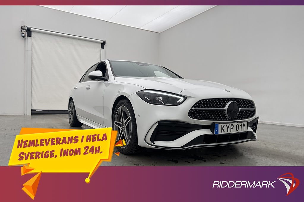 Mercedes-Benz C 220 d 200hk AMG Line Värmare Kamera Navi