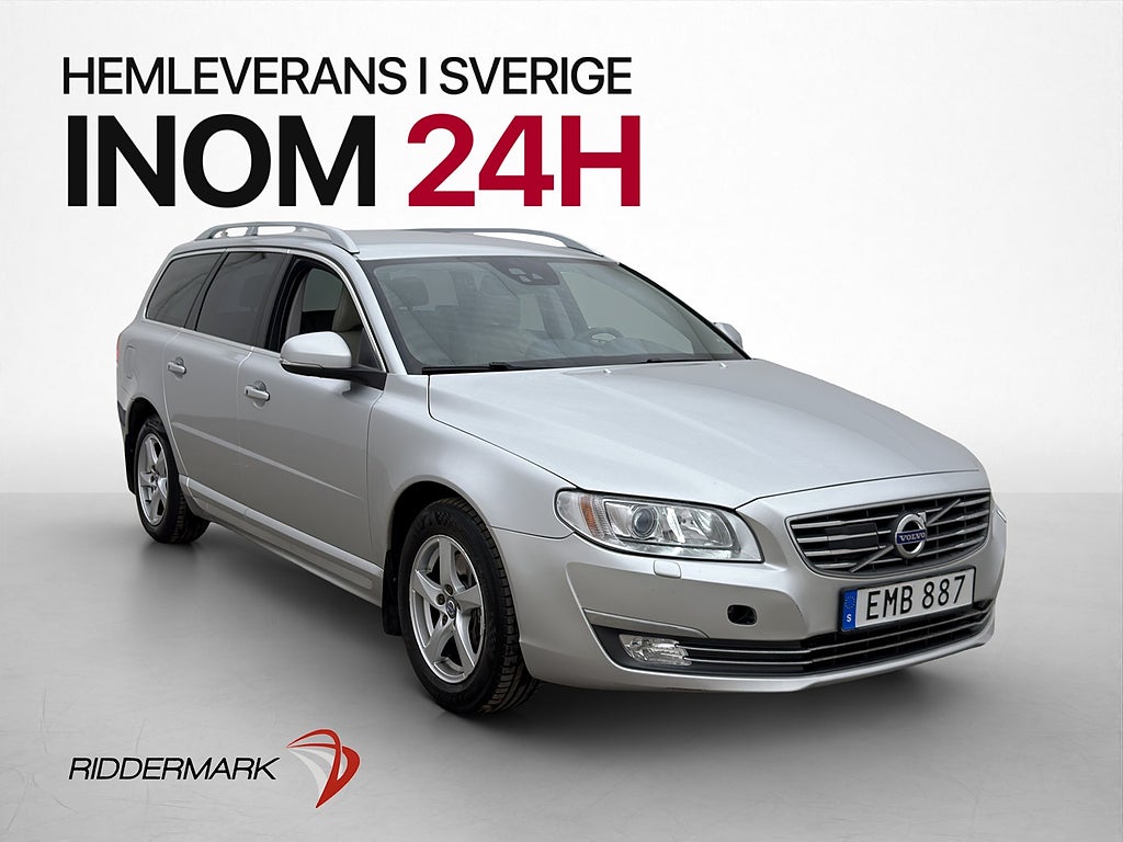 Volvo V70 D4 AWD Classic Summum Läder Adpt-fart Keyless Drag