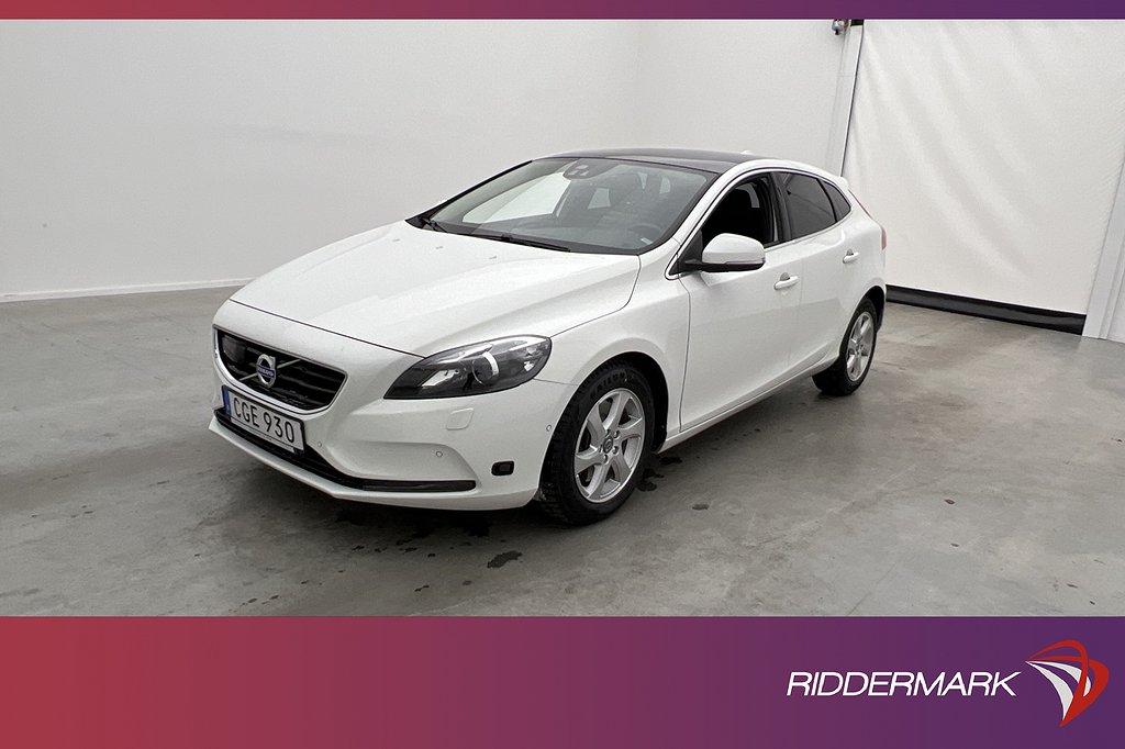 Volvo V40 D4 190hk Summum VOC Värm Pano Kamera Navi Skinn