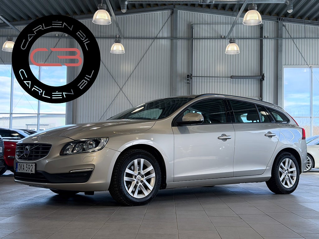 Volvo V60 T3 152hk Rattvärme Drag PDC SoV-Hjul 2-ägare