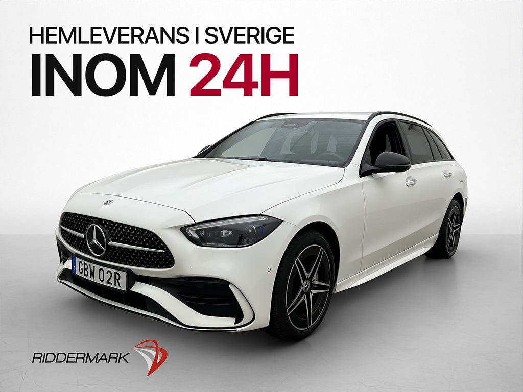 Mercedes-Benz C 300 T d e 4M AMG Night Midline Skinn 360°