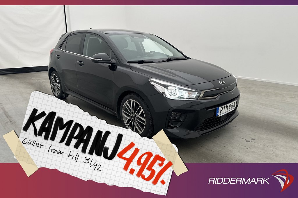 Kia Rio T-GDI 120hk GT-Line Kamera Navi CarPlay 4,95% Ränta