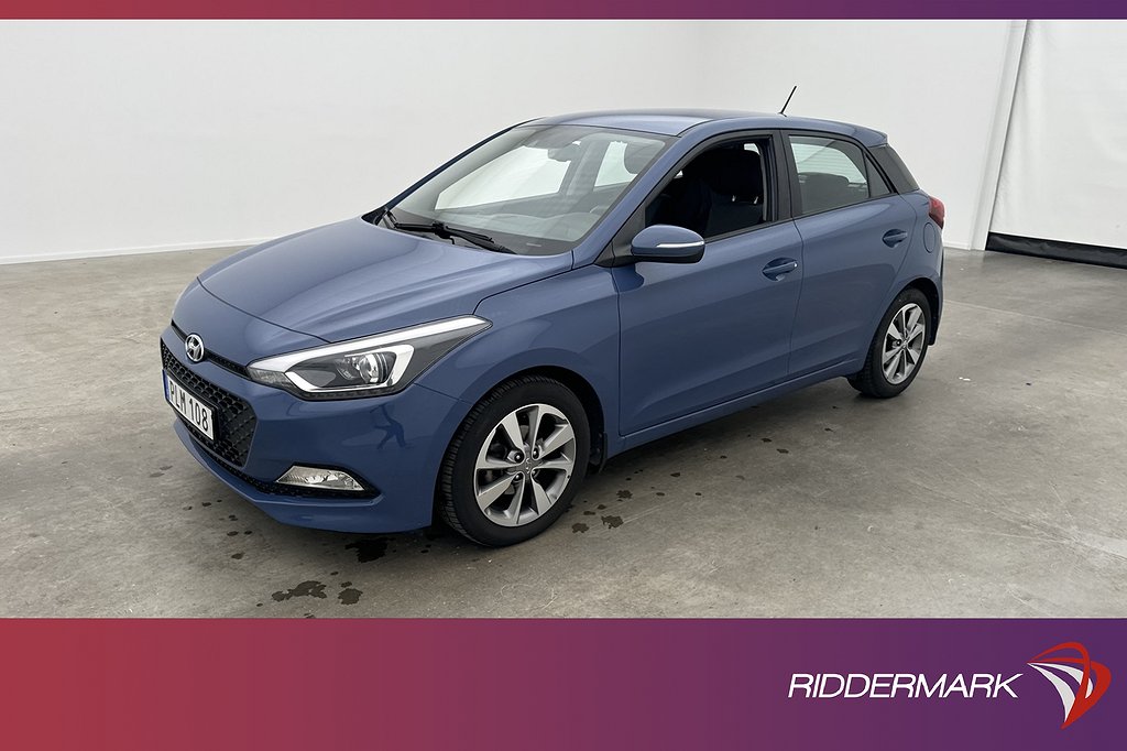 Hyundai i20 1.4 101hk Premium Rattvärme Sensorer Farthållare