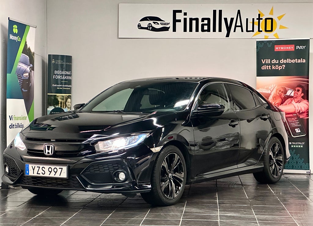Honda Civic 5-dörrar 1.0 CVT Elegance Euro 6 KAMREM BYTT 