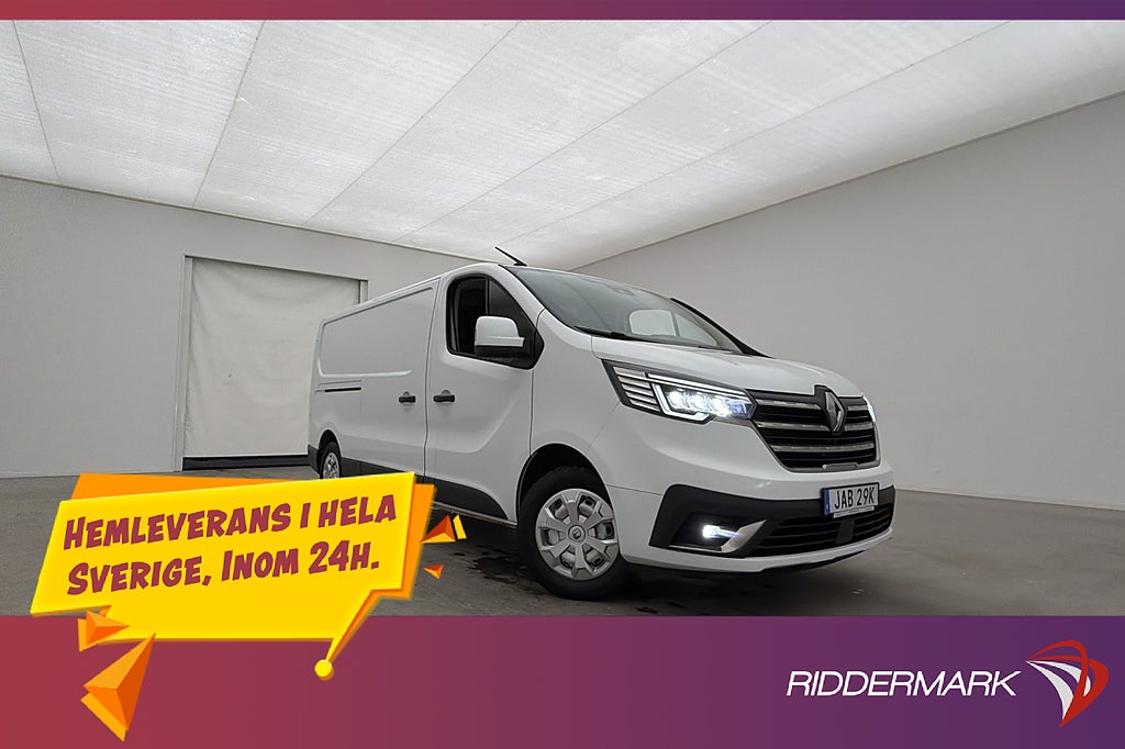 Renault trafic L2 150hk Värmare PDC 3-Sit Drag 2xDörrar Moms