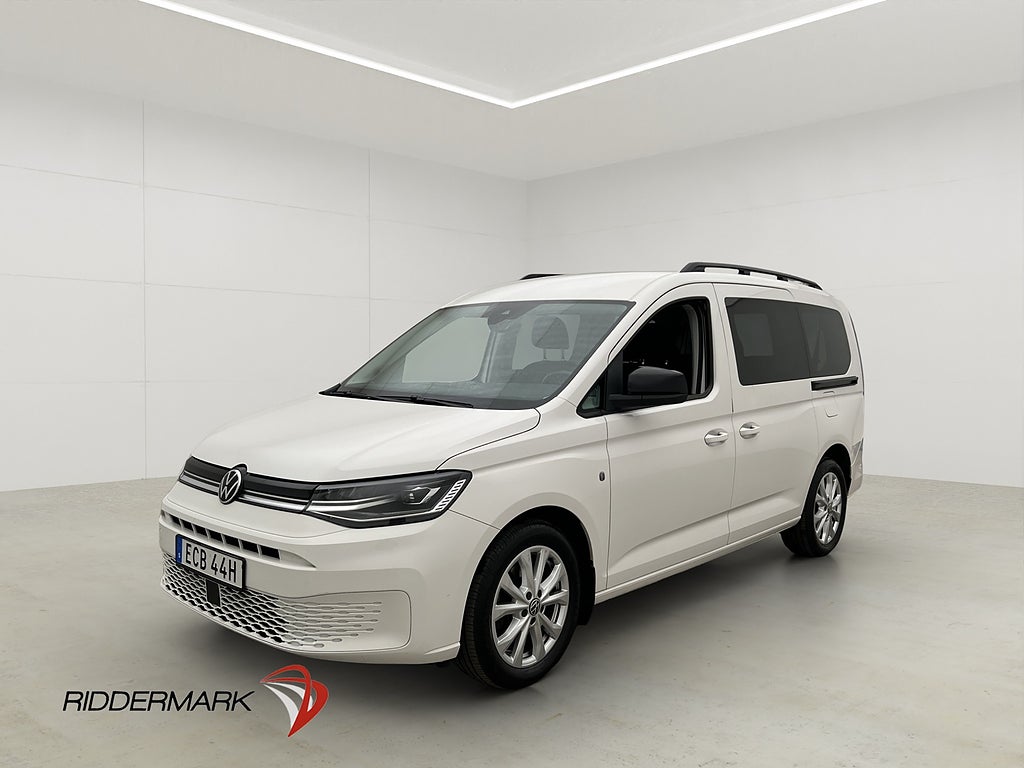 Volkswagen Caddy Maxi Life Värm Dragkrok LED B-Kamera 7-Sits