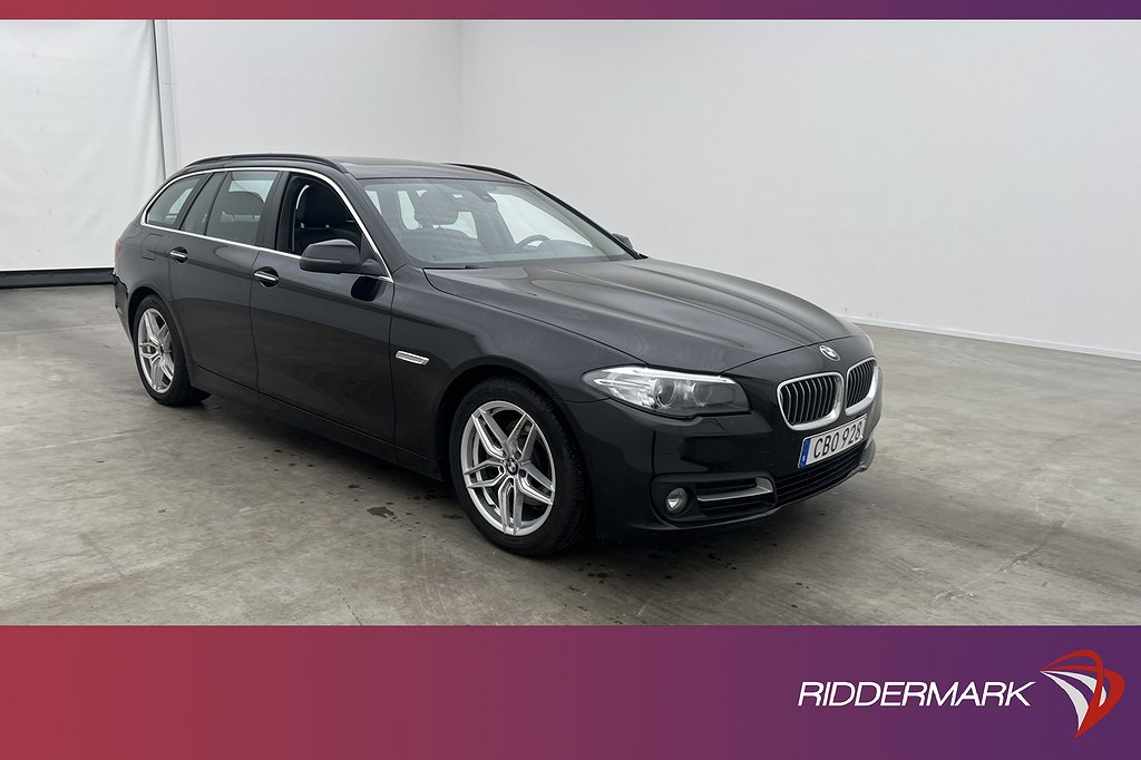 BMW 520 d 190hk H/K Panorama Sensorer Skinn Keyless Drag