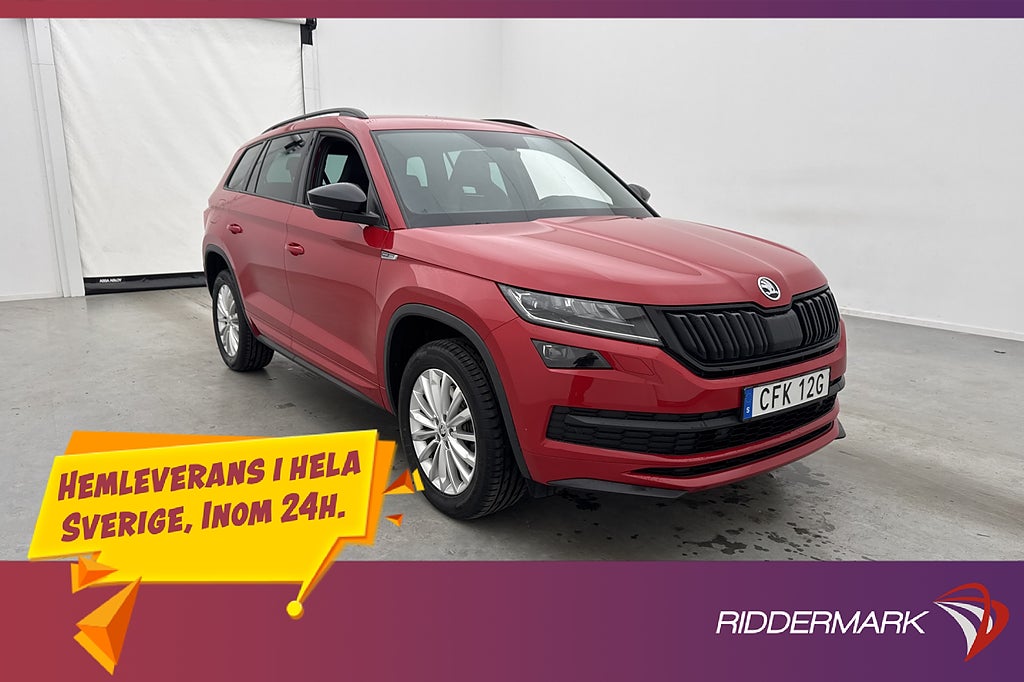 Skoda Kodiaq TDI 4x4 Sportline 7-Sits Kamera Cockpit Canton
