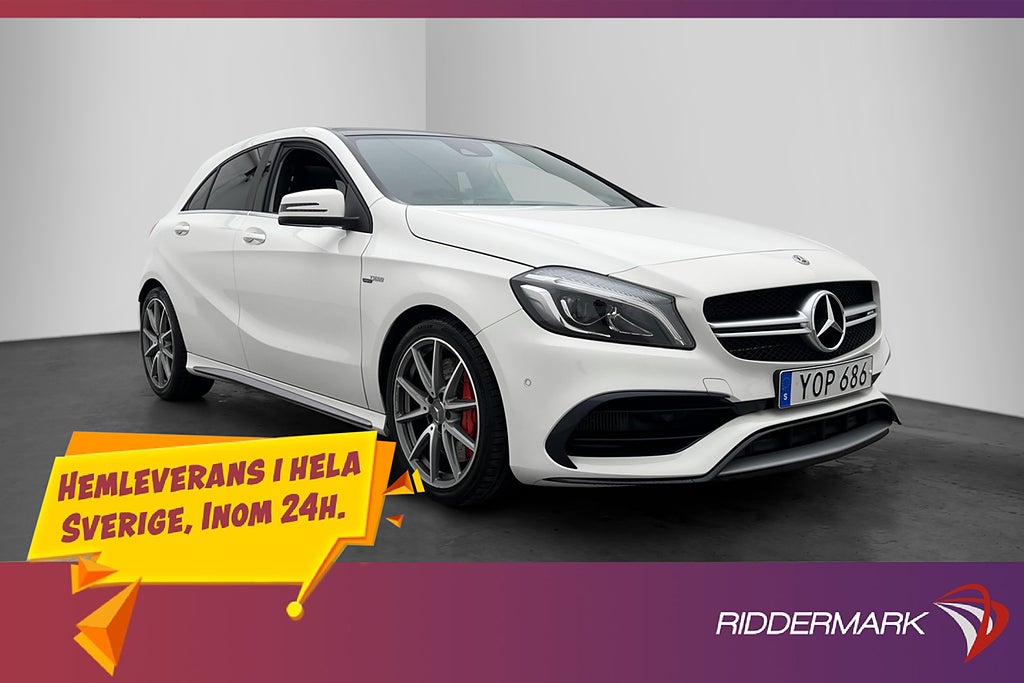 Mercedes-Benz A 45 AMG 4MATIC 381hk Kamera Panorama H/K Navi