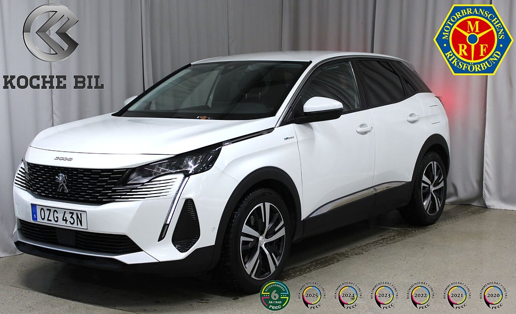 Peugeot 3008 HYBRID 225 EAT Allure, Drag 13,2kWh, S&V-hjul, 3,99%