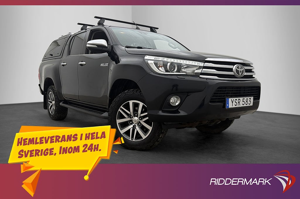 Toyota Hilux Premium 2.4 150hk AWD Drag Diff Skinn Kåpa Moms