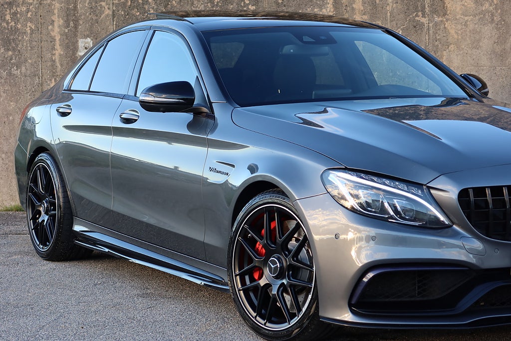 Mercedes-Benz C63 S AMG Speedshift MCT Pano 360° Burmester 600hk Sv-såld