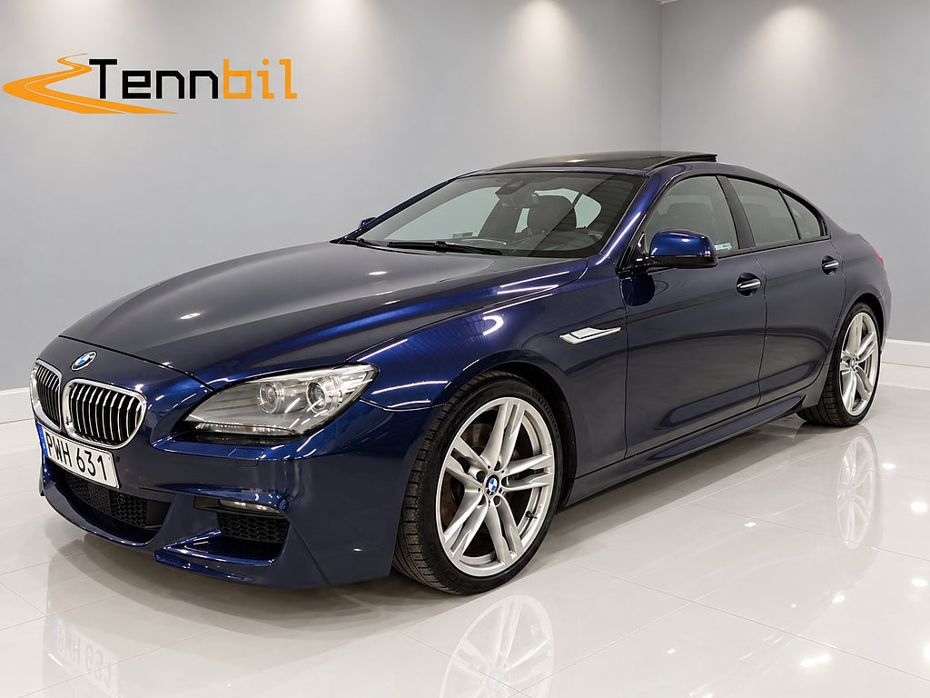 BMW 640d xDrive Gran Coupé Pano SoftC HuD M Sport D-Värmare