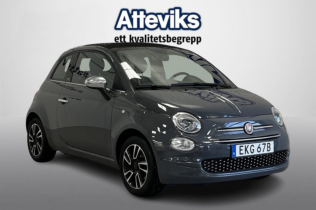 Fiat 500C Cabriolet 69hk *Apple Carplay*