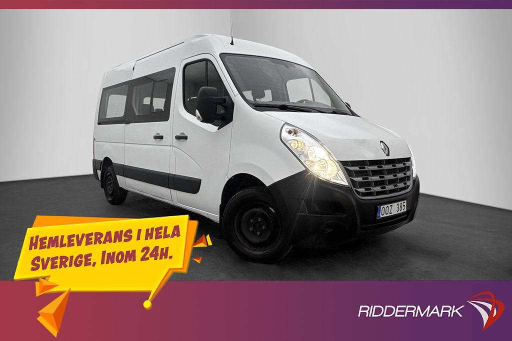 Renault Master Kombi L2H2 2.3dCi Värmare PDC Bluetooth 9-Sit