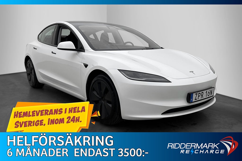 Tesla Model 3 Standard Range Autopilot Svensksåld MOMS