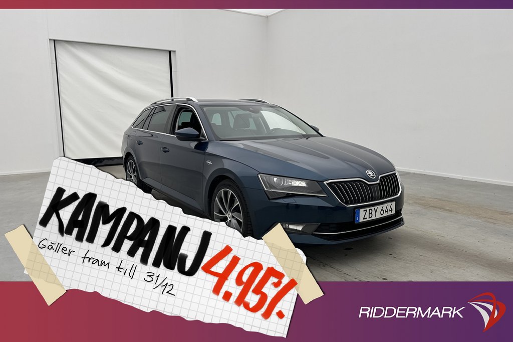 Skoda Superb 2.0 TDI 4x4 190hk L&K Canton Värm 4,95% Ränta