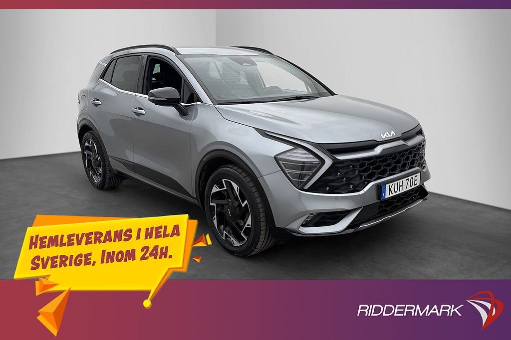 Kia Sportage PHEV AWD 265hk GT-Line H/K 360° Dragkrok MOMS