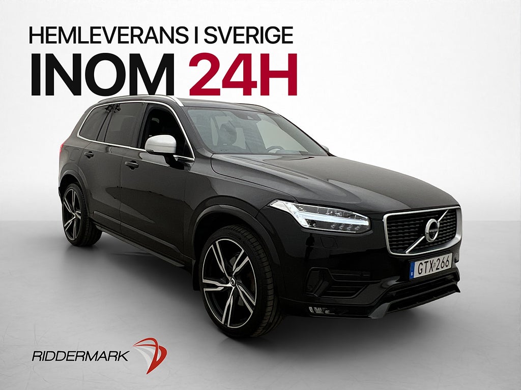 Volvo XC90 D5 AWD R-Design 7 sits 360° Pano Drag HUD VOC Nav