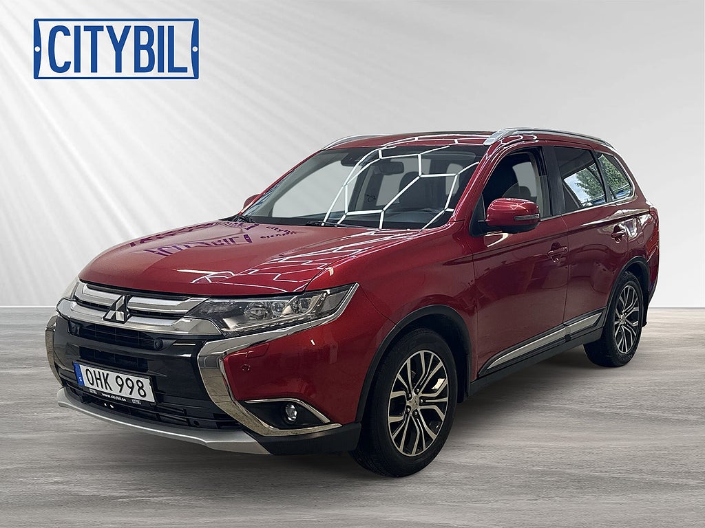 Mitsubishi Outlander 2.2 4WD Aut 150hk Business Drag+Värmare Skinn 7-Sits