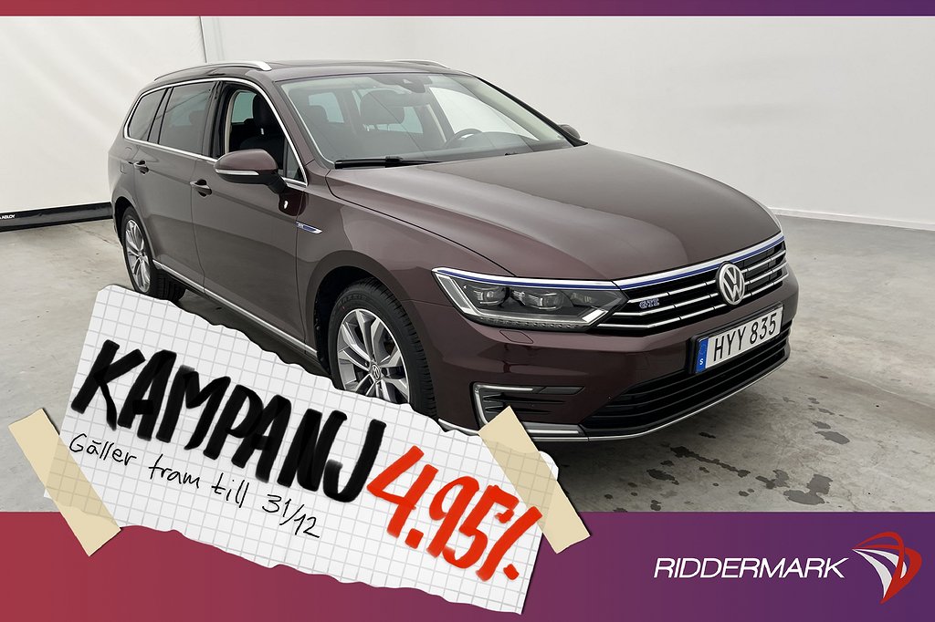 Volkswagen Passat GTE 218hk Executive Cockp 4,95% Ränta