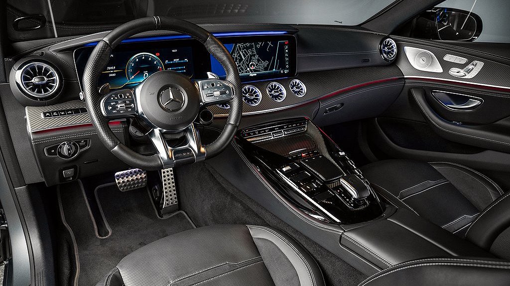 Mercedesen har en fyrliters V8-motor på 639 hästkrafter. 