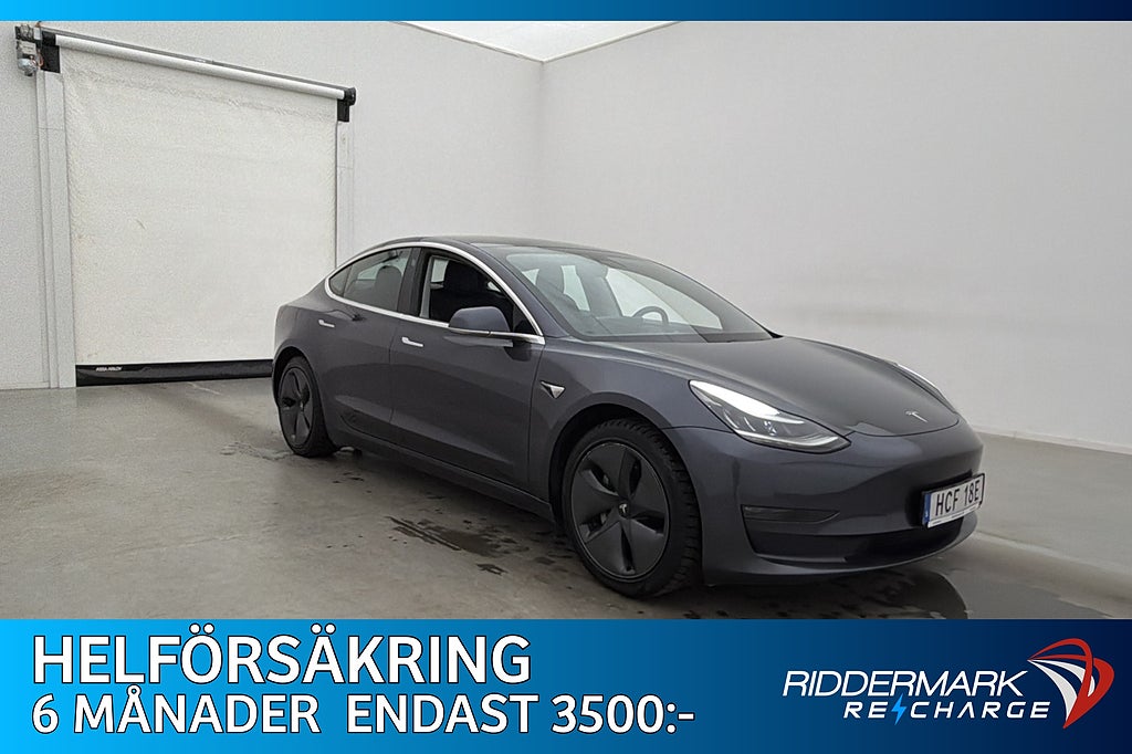 Tesla Model 3 Long Range AWD Pano AP Drag Kamera Skinn Navi