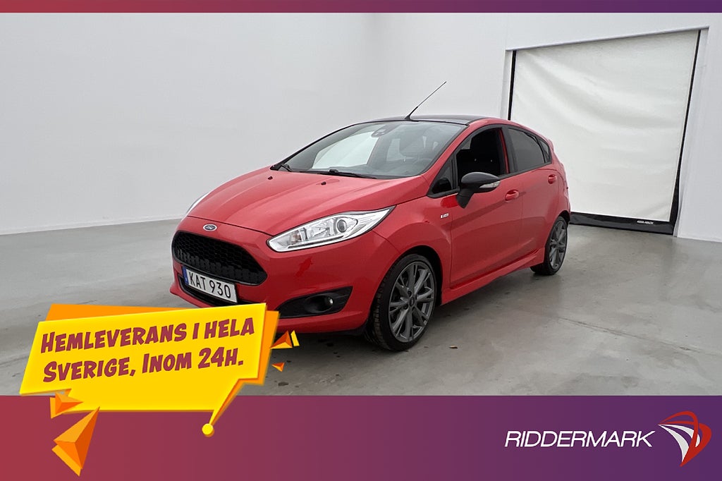 Ford Fiesta 1.0 Ecoboost 100hk ST-Line P-Sensorer Bluetooth