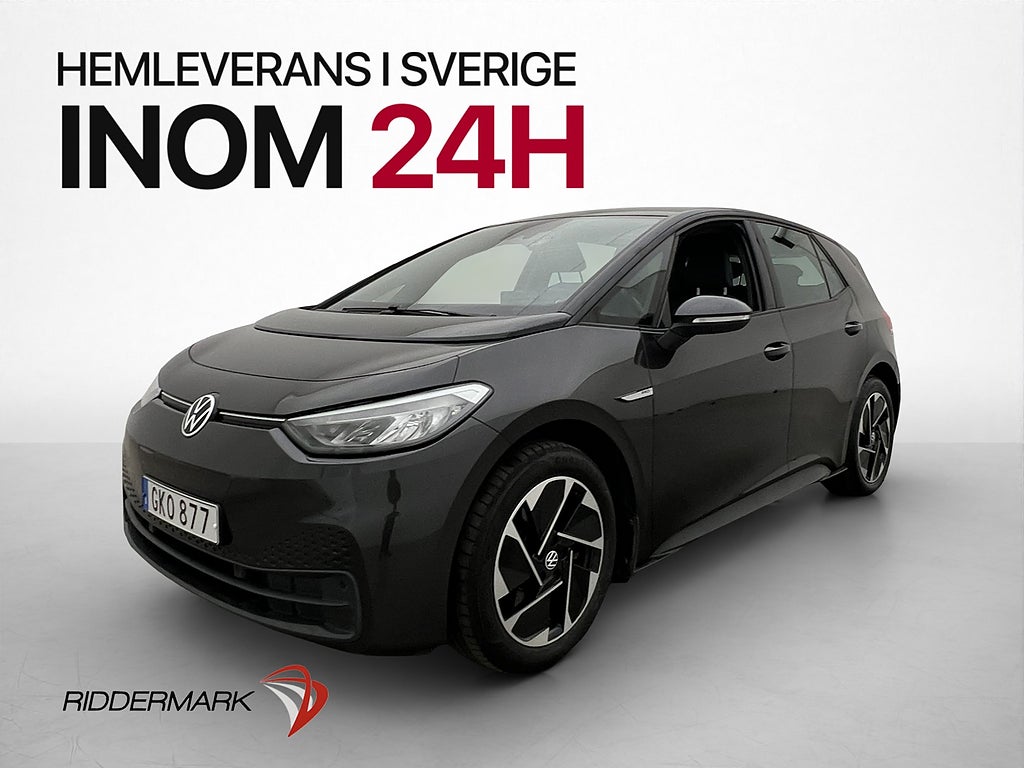 Volkswagen ID.3 Pro Performance 204hk Värmare Navi CarPlay