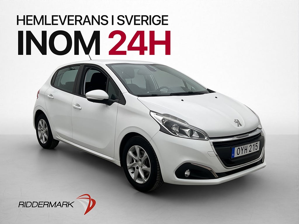 Peugeot 208 1.2 PureTech 82hk Active Två-Brukare Farthållare