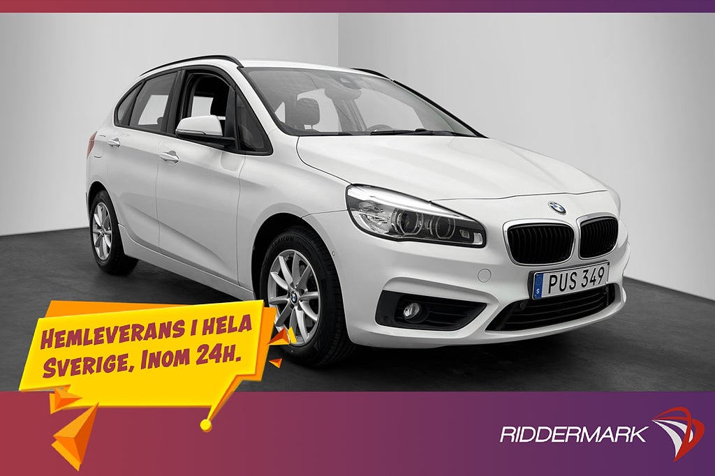 BMW 218 d Active Tourer 150hk Advantage Rattvärme Dragkrok