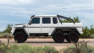 Brabus har fixat till Mercedes-Benz G63 så att den levererar 700 hästkrafter. Foto: Bring a trailer