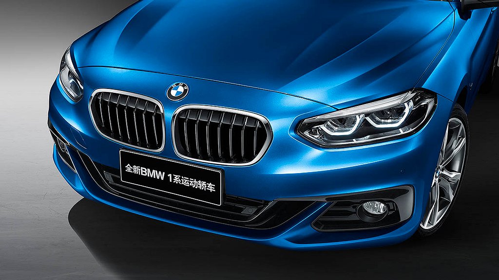 BMW 1serie sedan bara för Kina