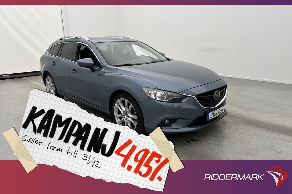 Mazda 6 Wagon 2.2 175hk Optimum Värm BOSE Skinn 4,95% Ränta