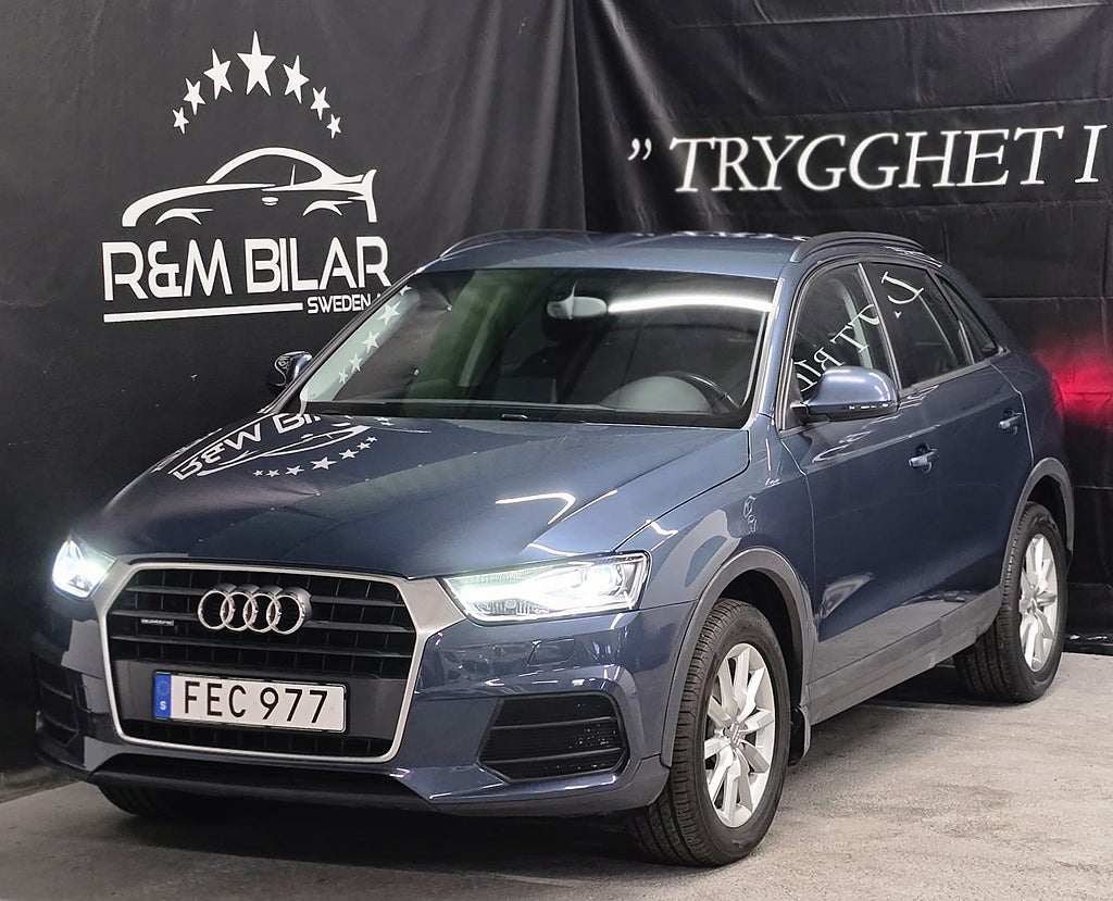 Audi Q3 quattro, 1 ägare, Drag, P-sens, Blå-tand, Ny Serv/Bes!!