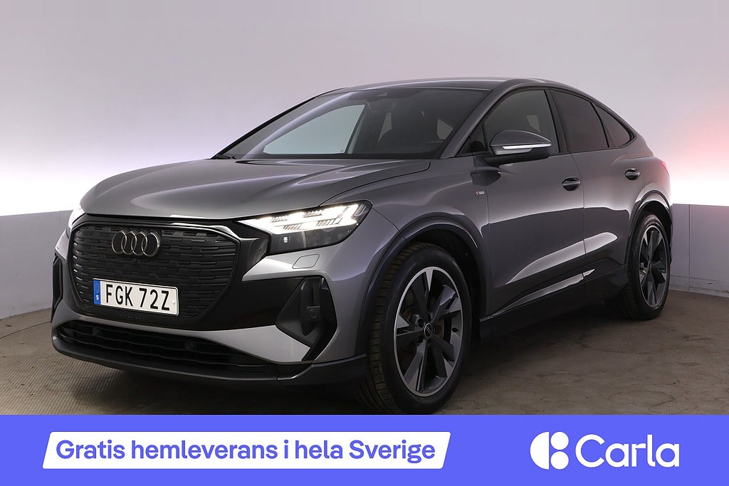 Audi Q4 45 Sportback e-tron quattro 286 hk S-line Sonos HuD