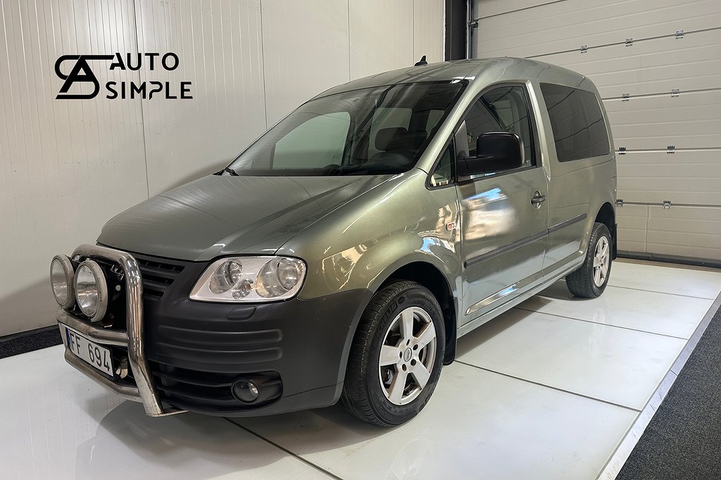 Volkswagen Caddy 5-Sits 1.9 TDI 4Motion Ny Bes 1-ägare 105hk