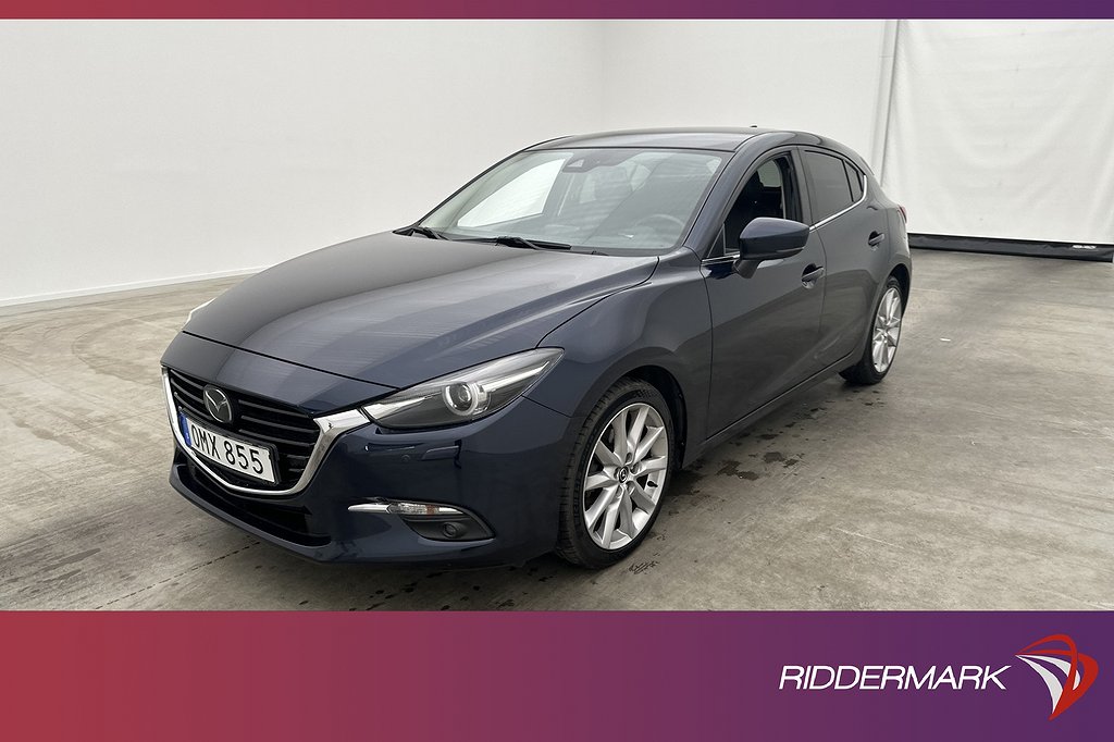 Mazda 3 Sport SKYACTIV-G 165hk Optimum BOSE HUD Kamera Navi