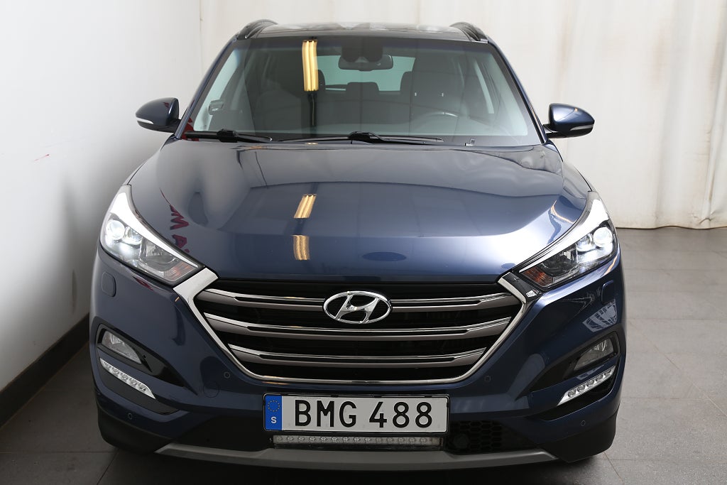 Hyundai Tucson 1,6 T-GDI 177hk Premium AWD Aut Pano Skinn Motorv Drag 2017