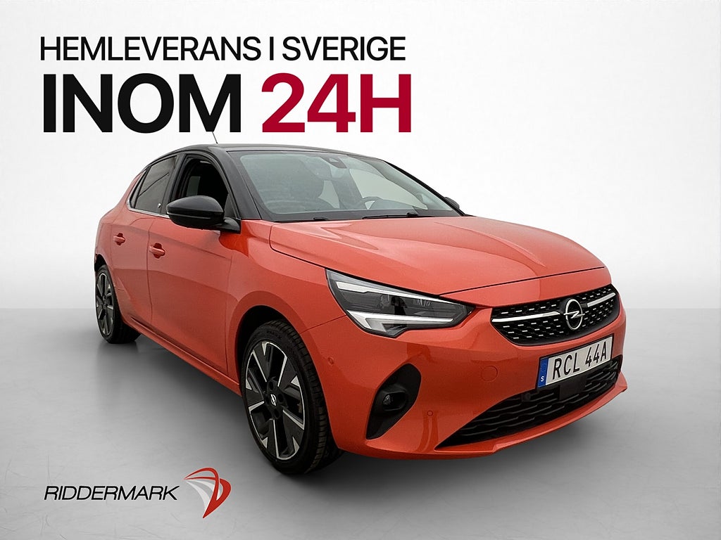 Opel Corsa-e 50 kWh 136hk 360° Navi Halvskinn Carplay