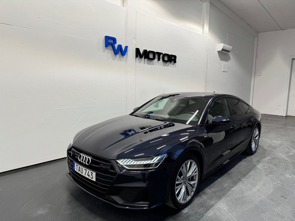 Audi A7 Sportback 55 TFSI 340hk S line 360° B&O Cockpit 20"