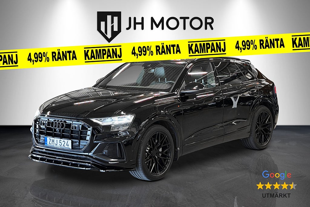Audi Q8 50 TDI Quattro S Line 286hk DVÄRM/Pano/B&O/MAXTON/22”