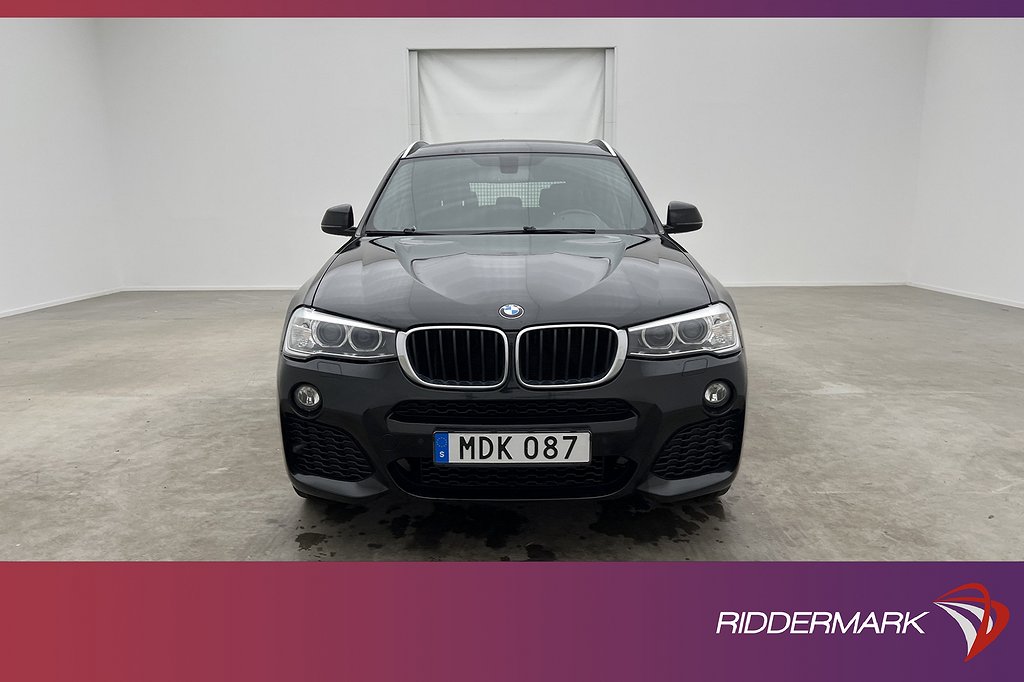 BMW X3 xDrive20d 190hk M Sport Pano Kamera HiFi Navi Drag